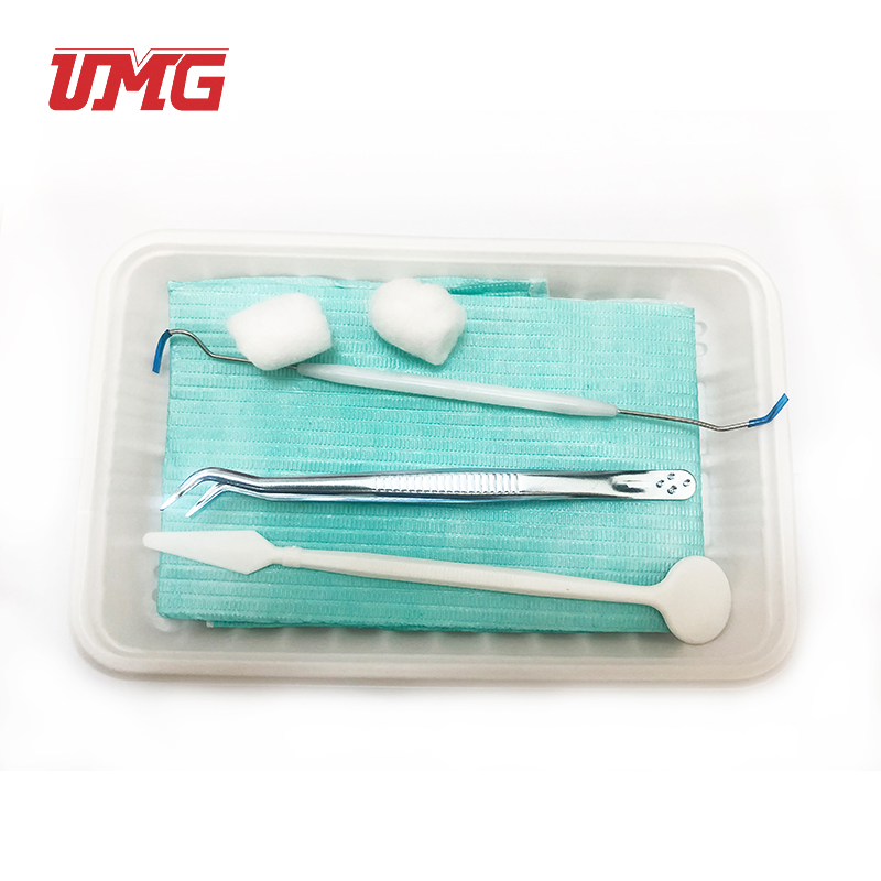 Kit de instrumentos dentales desechables populares para uso en clínicas dentales