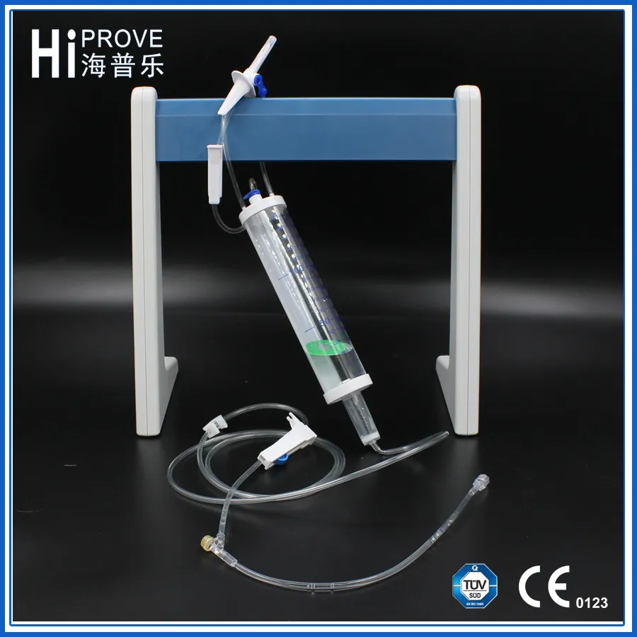 Juego de administración de fluidos intravenosos desechable para pediatría