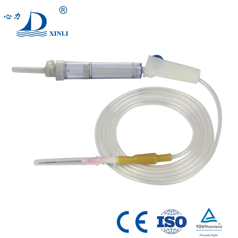 Conjunto de infusión de sangre fabricante de China, seguro, estéril, conjunto desechable de transfusión de sangre con filtro