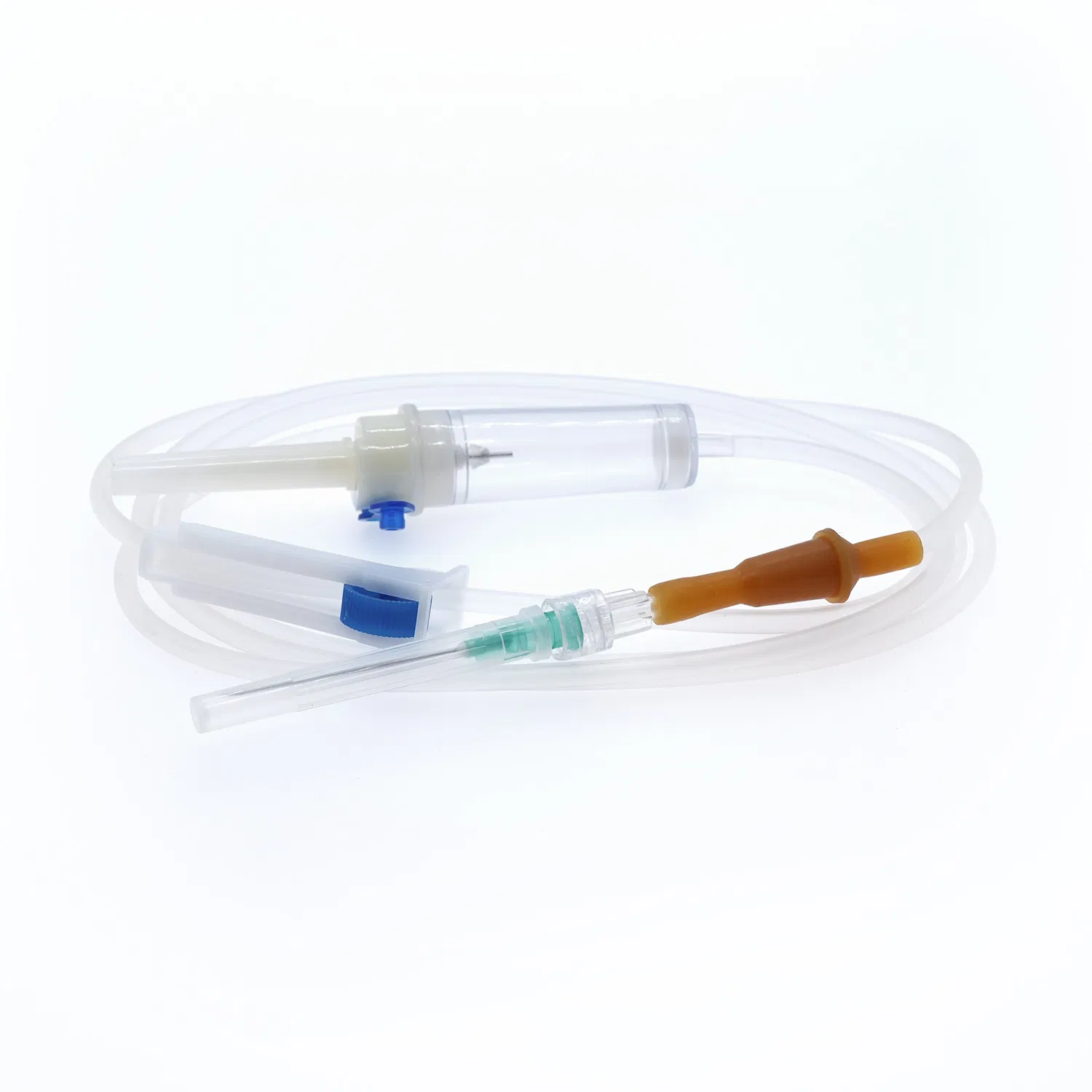 Conjunto de infusión IV desechable sin aguja con conector Luer Lock