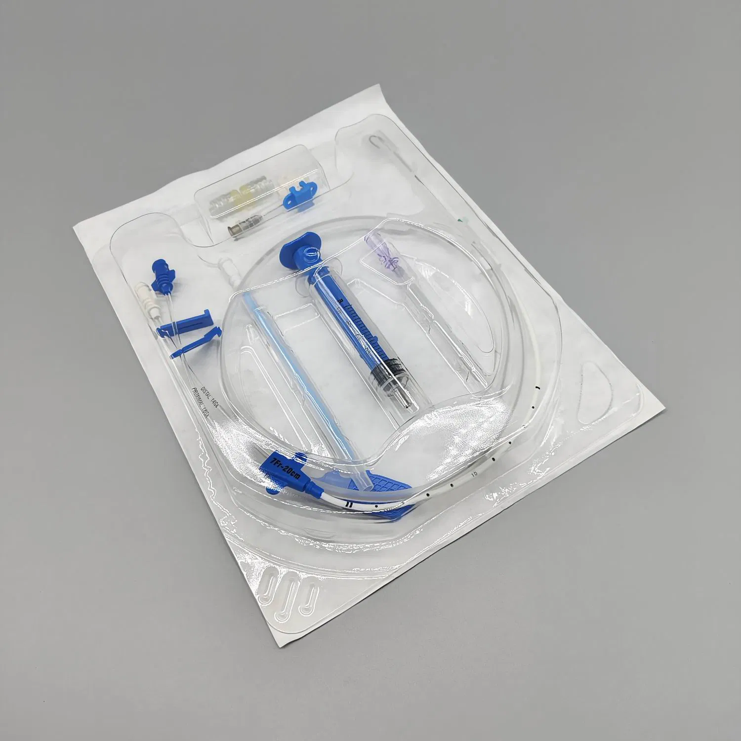 Suministro médico Doble Lumen Central Venous Kit catéter en varios Longitudes