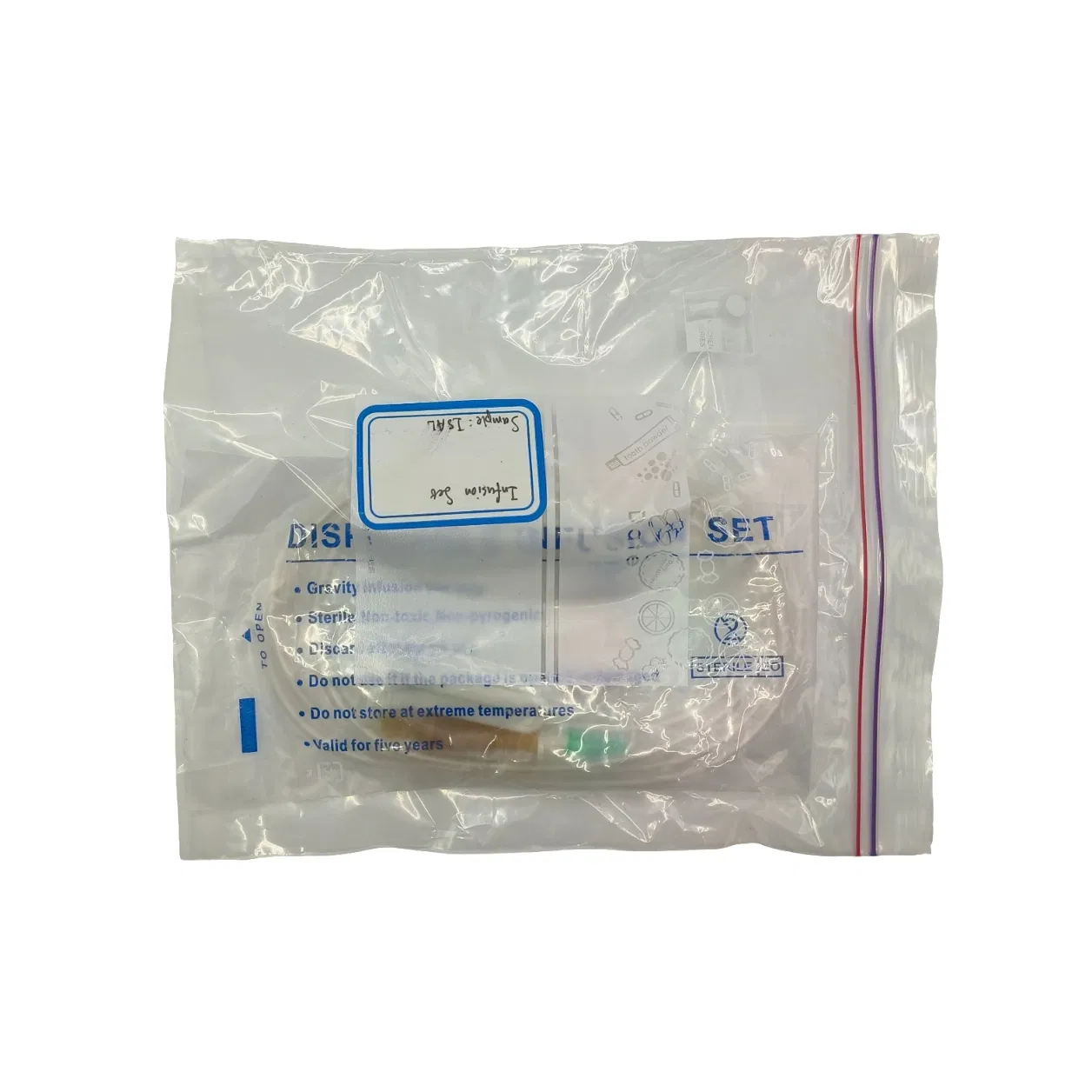 Conjunto de Infusión Desechable Gravity Estéril No Pirogénico No Tóxico 20 Especificación Suministro Transfronterizo