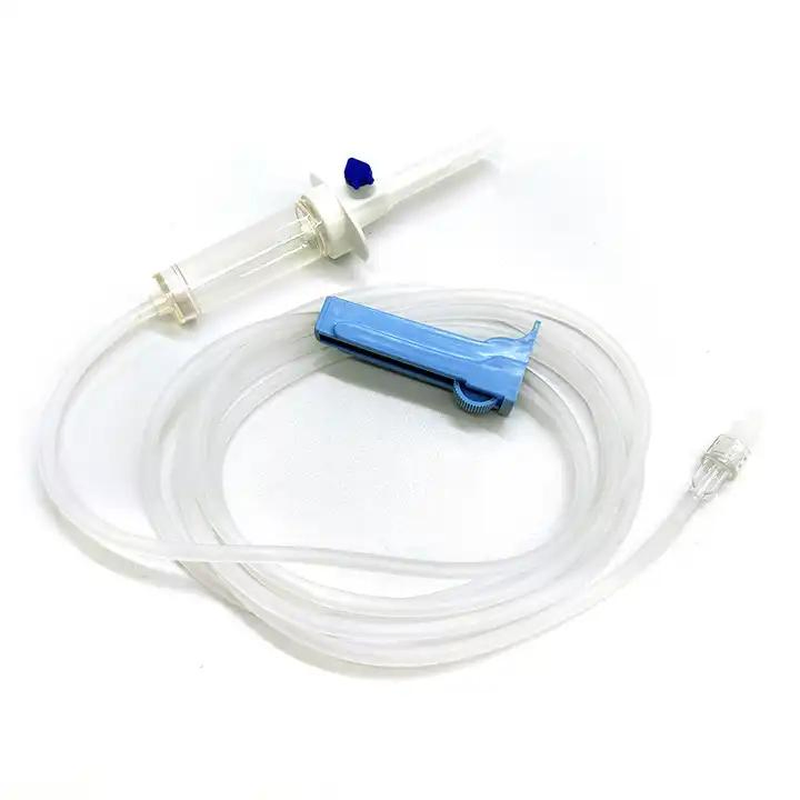 Juego de infusión desechable para transfusión de sangre IV con CE e ISO con filtro
