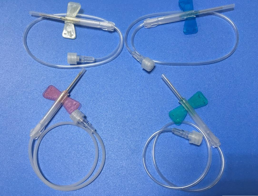 Conjunto de infusión de vena del cuero cabelludo pediátrico de seguridad