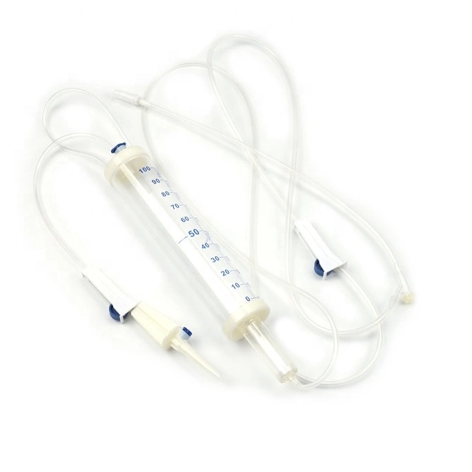 Conjunto de infusión de bureta médica estéril tipo IV para un solo uso 100ml 150ml