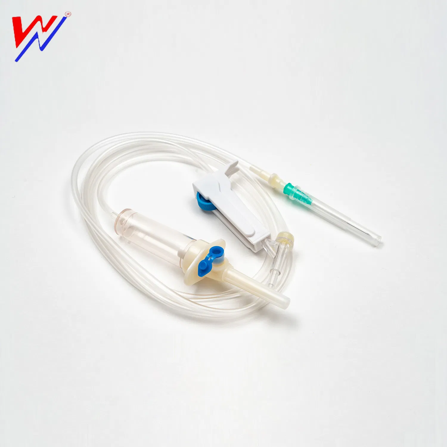 Juego de infusión desechable de PVC, juego de goteo intravenoso