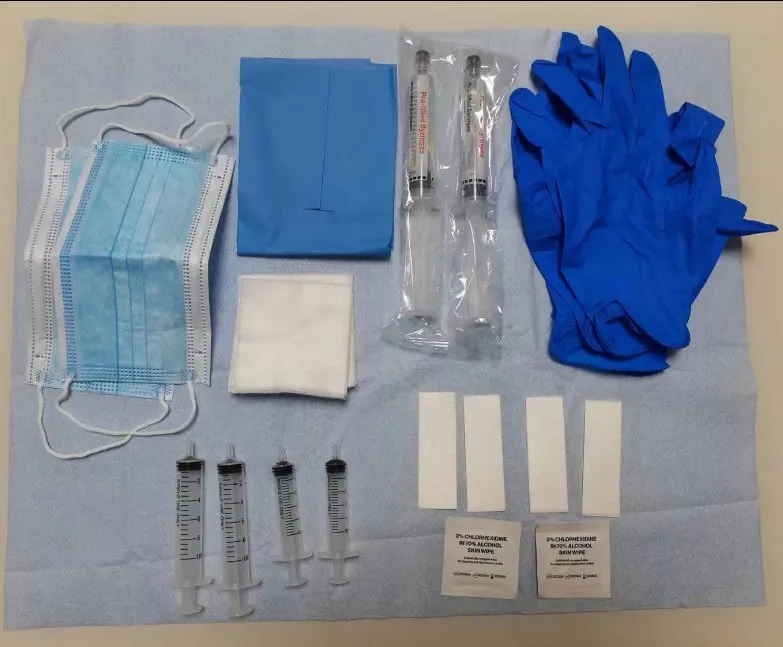 Kit de diálisis desechable para fístula 4