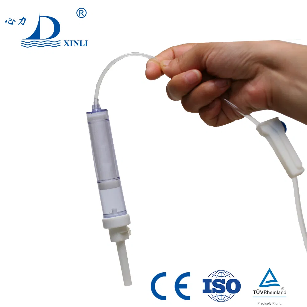 Conjunto de infusión de sangre fabricante de China, seguro, estéril, conjunto desechable de transfusión de sangre con filtro