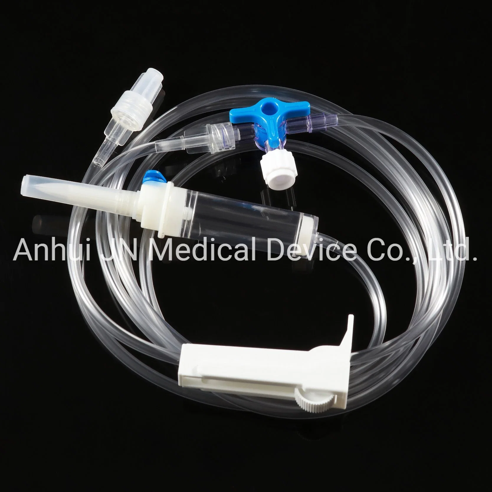 Conjunto de infusión IV de control de flujo de precisión estéril con aprobación CE
