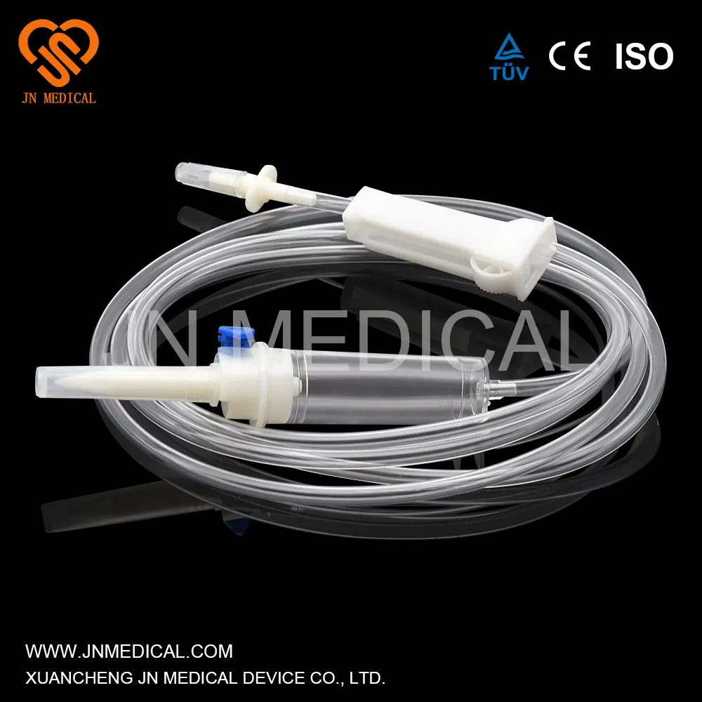 Juego de infusión estéril desechable médico / Set de IV con certificado CE, ISO Solo para un solo uso