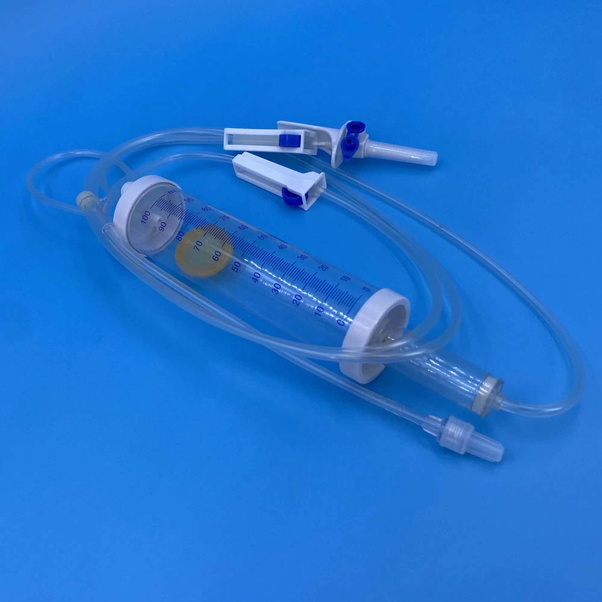 Set de infusión desechable 150ml para goteo pediátrico tipo microgoteo con bureta