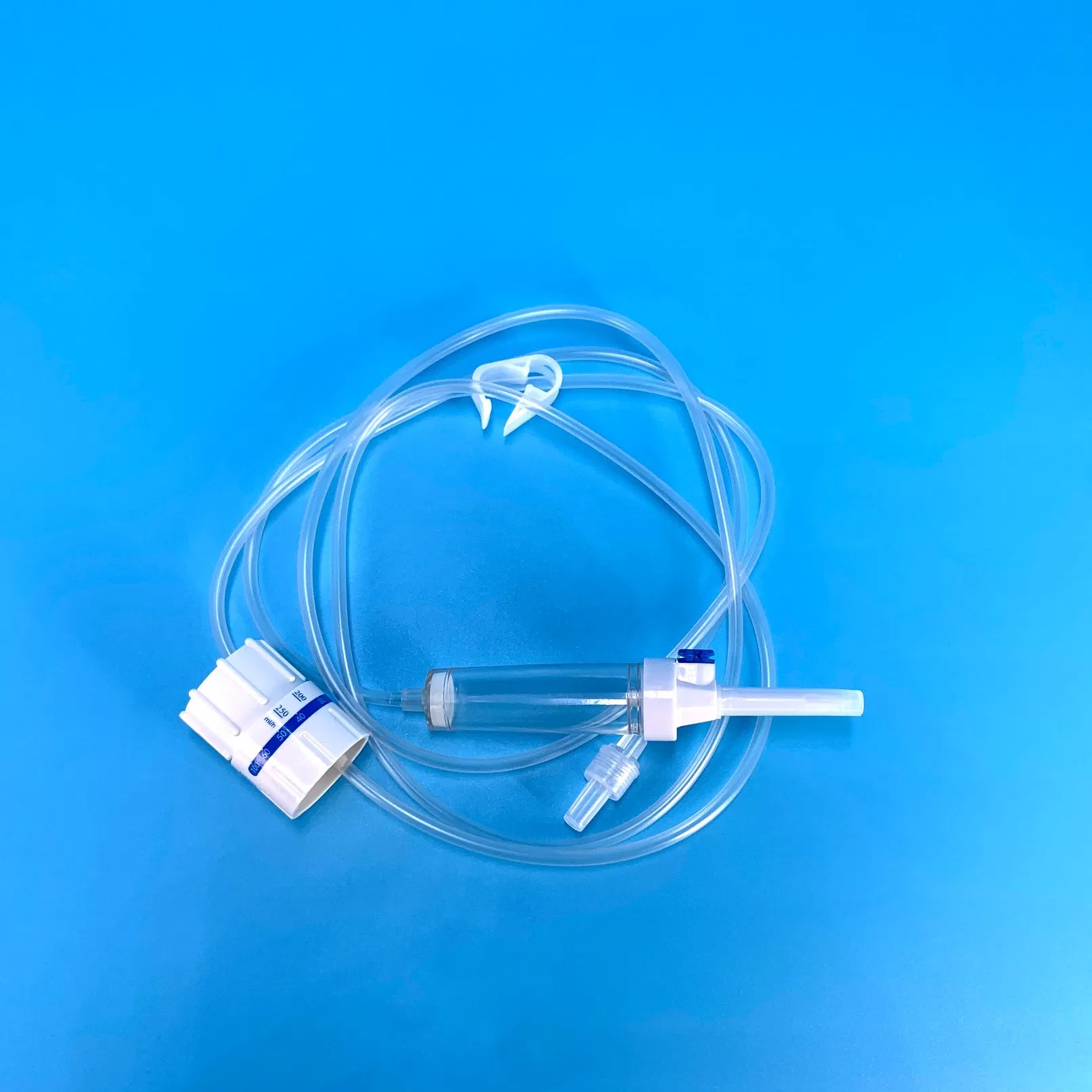 Juego de infusión médica desechable con aguja y filtro, tipo cámara de goteo intravenoso con bloqueo Luer