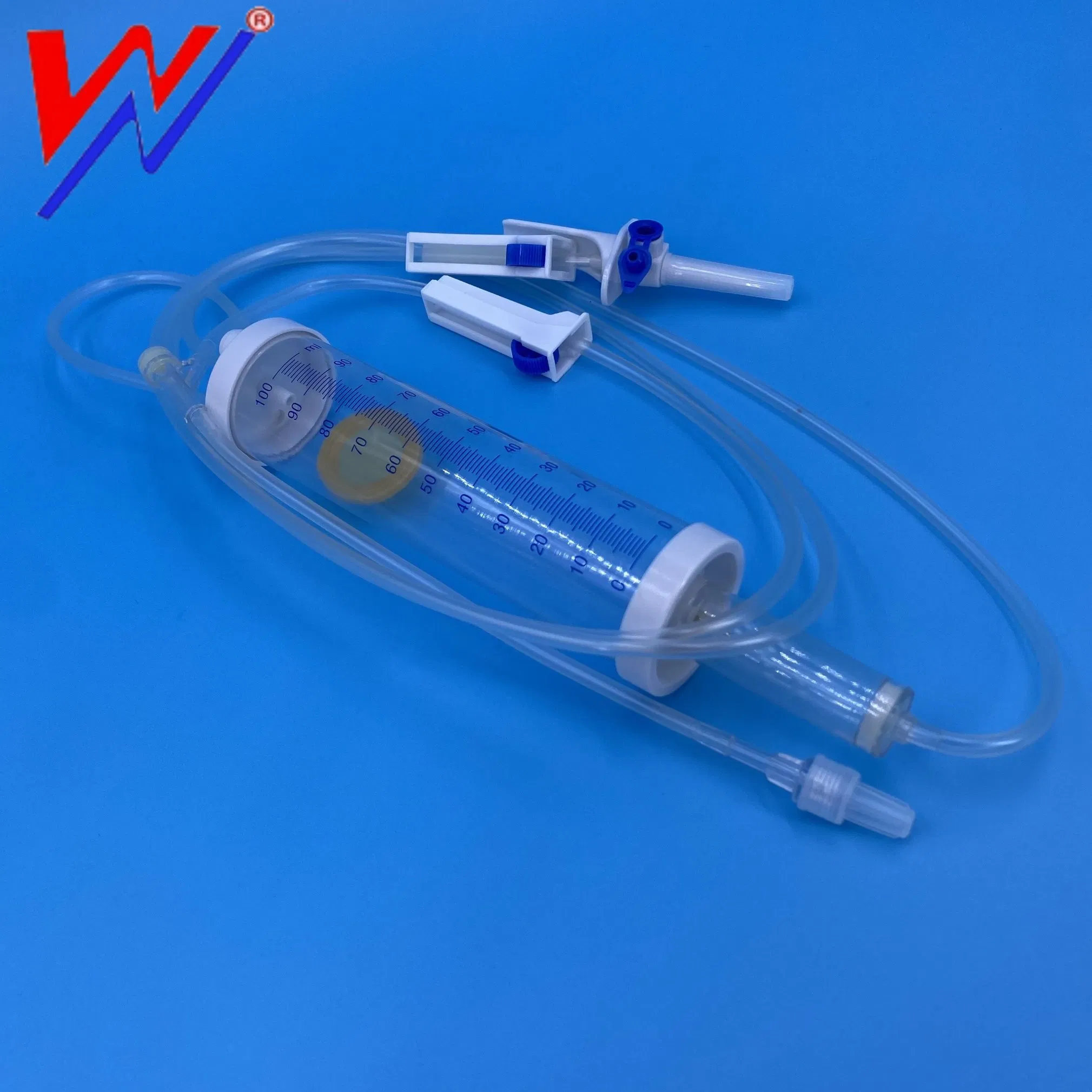 Set de Infusión desechable de Bureta IV de alta calidad con ISO, CE 100/150ml Cc para niños pediátricos tipo microgotas estéril intravenoso para un solo uso 60 gotas