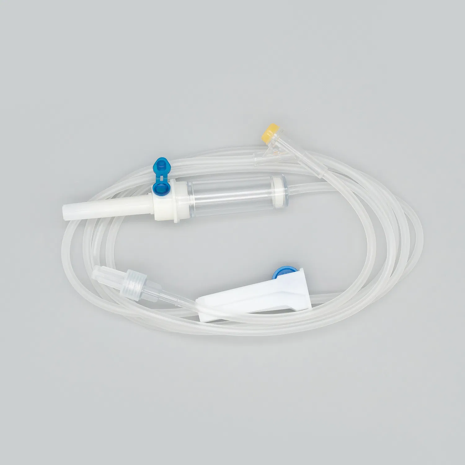 Juego de infusión médica estéril desechable con conector Luer, juego de infusión con aguja, juego de suero con filtro, cámara de goteo intravenoso, aprobación CE ISO