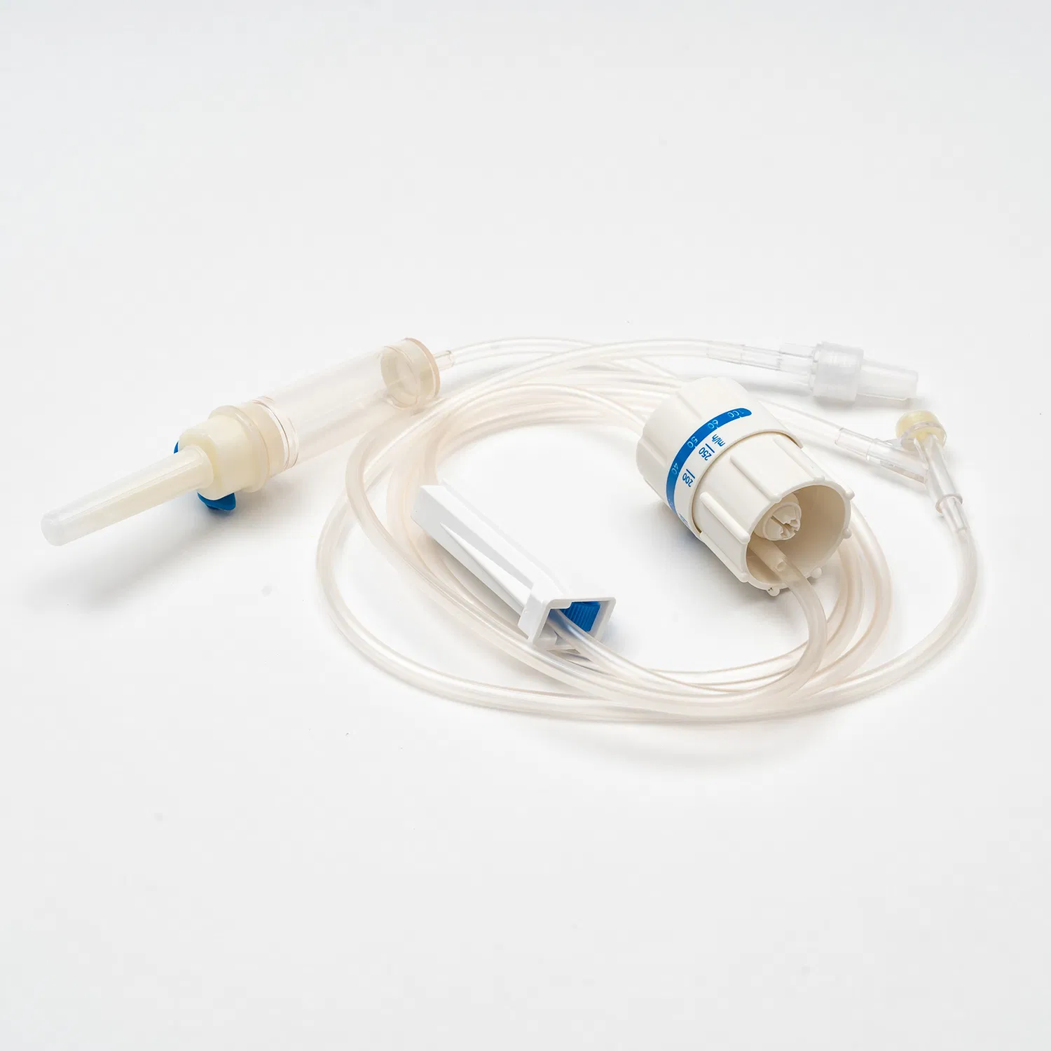 Regulador de flujo de precisión médica para set de infusión intravenosa