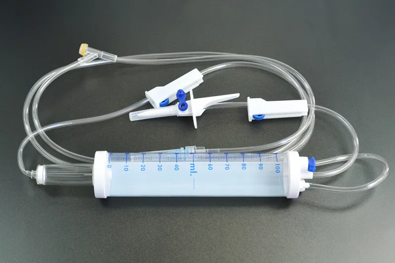Conjunto de infusión de bureta médica estéril tipo IV 2