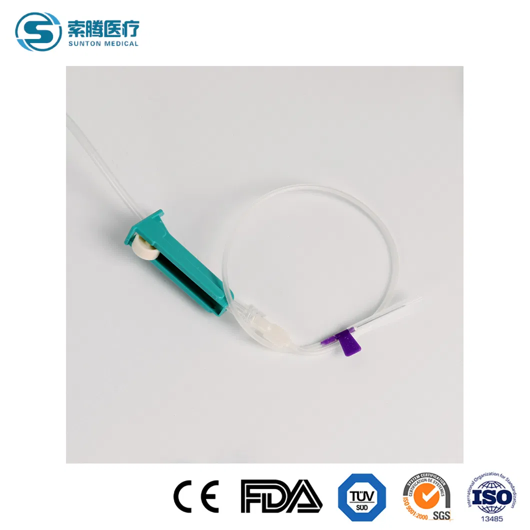 Proveedores de juegos de transfusión Sunton Macro IV Set China, juego de goteo salino IV, microset IV, juego médico desechable de infusión IV con conexión Luer Lock Y