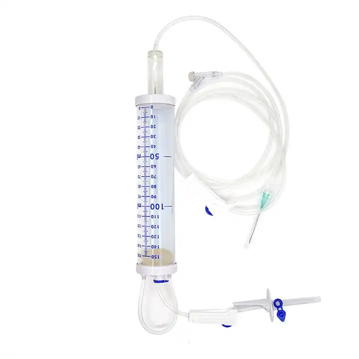Juego de infusión estéril con bureta desechable Medical100ml 150ml Cc para niños pediátricos