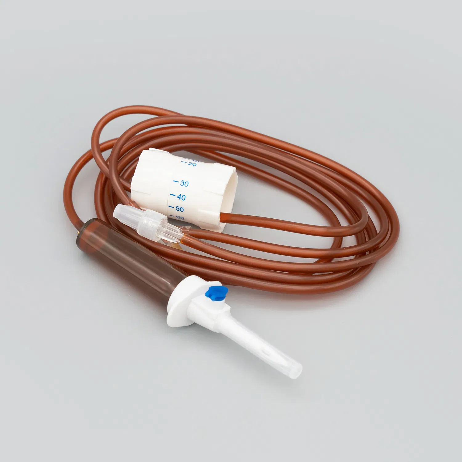 Juego de infusión IV desechable de PVC estéril, resistente a la luz y a prueba de luz