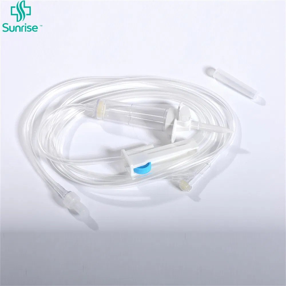 Conjunto de infusión desechable médico de alto nivel de seguridad con CE ISO 13485