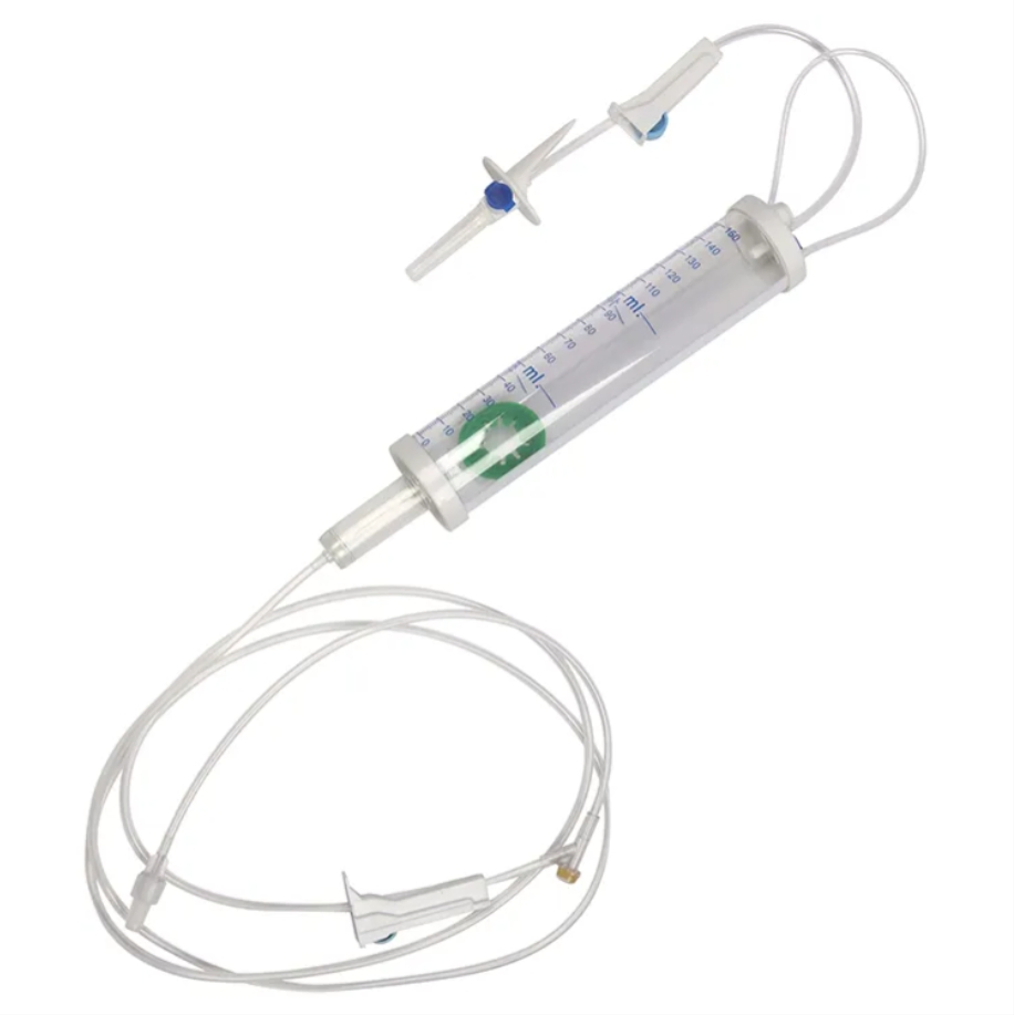 Conjunto IV Infusión Bureta Desechable Burette Wholesale 100ml 150ml Filtro Micro Médico de Goteo