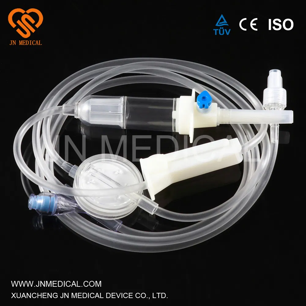 Conjunto de infusión IV de control de flujo de precisión estéril con aprobación CE