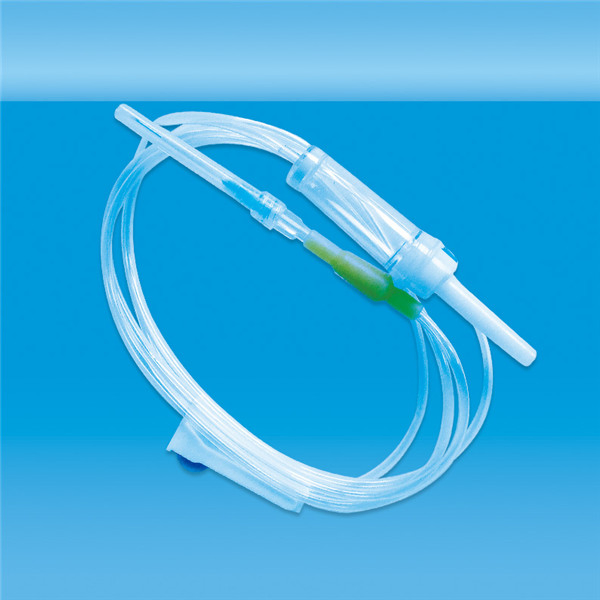Juego de infusión desechable médico con sitio en Y, con conector de látex y aguja, con CE, ISO, fabricación