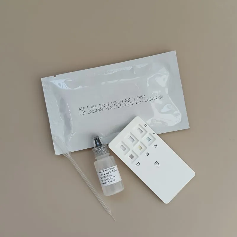 Kit de Prueba Rápida de Agrupación Sanguínea Abo y Rhd