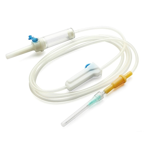 Conjunto de Infusión IV con Filtro de Aire Puerto de Inyección de Bulbo de Goma ISO13485 Fábrica OEM