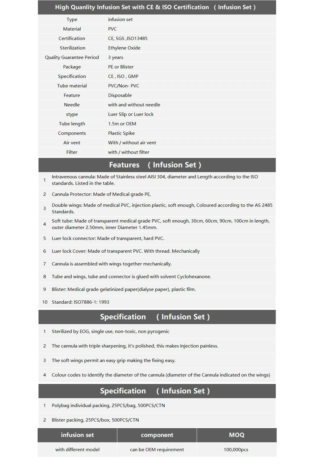 Especificaciones técnicas