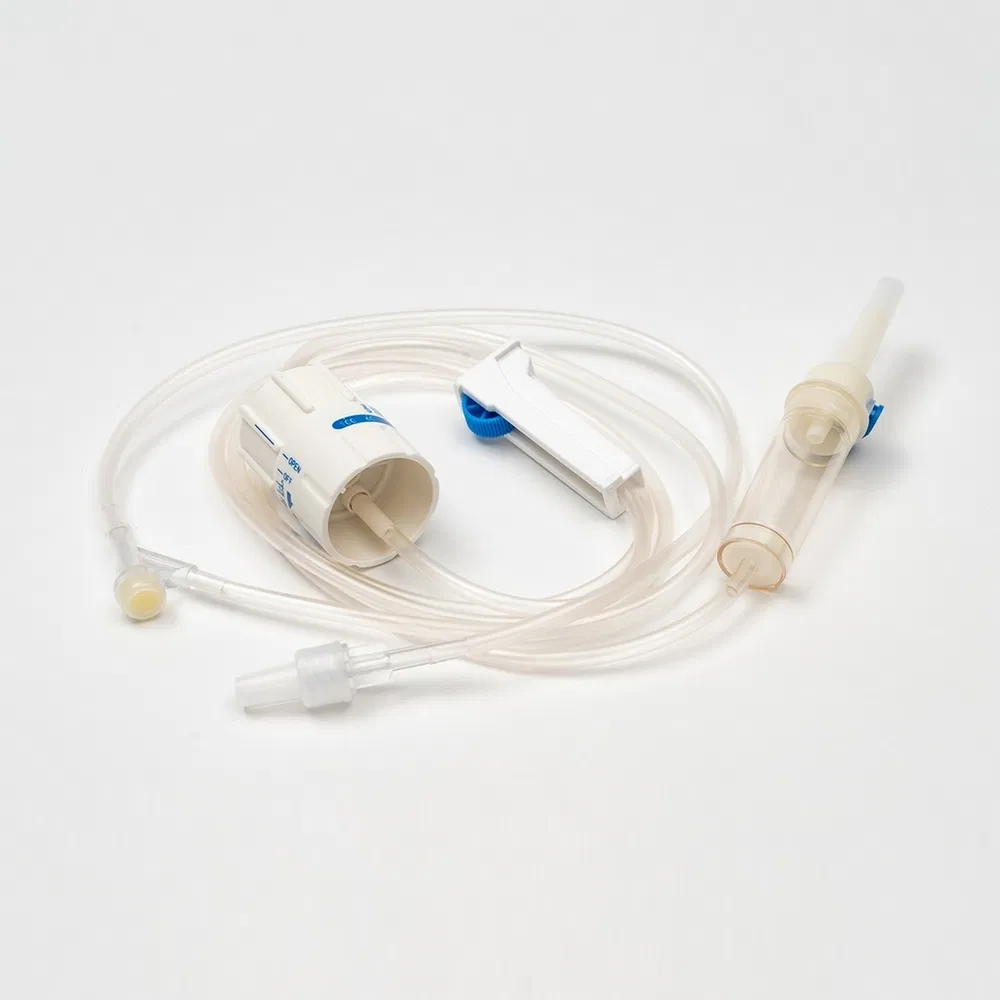 Conjunto de infusión intravenosa de precisión médica para adultos para la unidad de cuidados intensivos