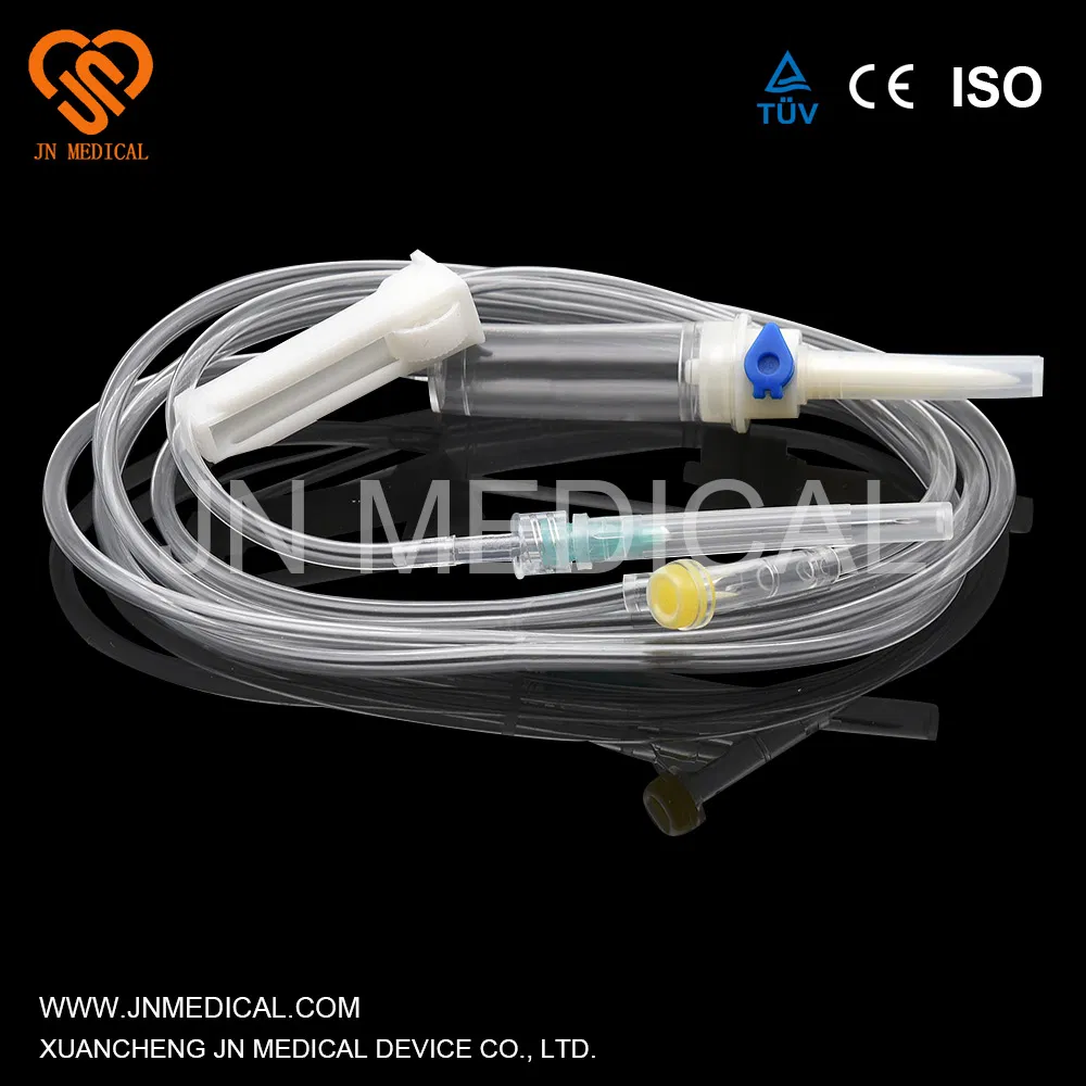 Juego de infusión estéril desechable médico / Set de IV con certificado CE, ISO Solo para un solo uso