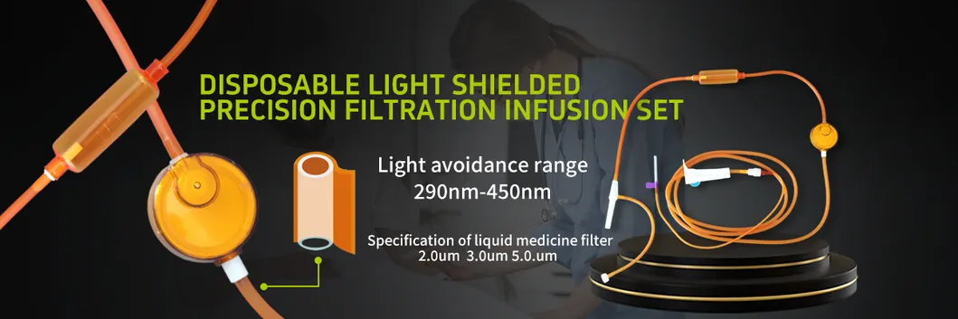 Conjunto de infusión desechable médico especial