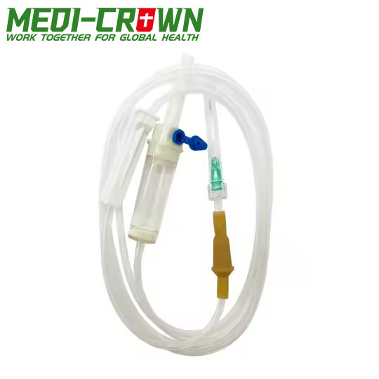 Juego de infusión de transfusión de sangre IV desechable con CE e ISO con filtro