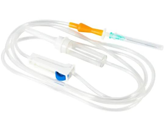 Juego de infusión médica de precisión desechable para un solo uso