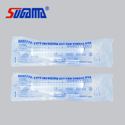 Muestra gratuita de suministros médicos set de infusión IV con aguja