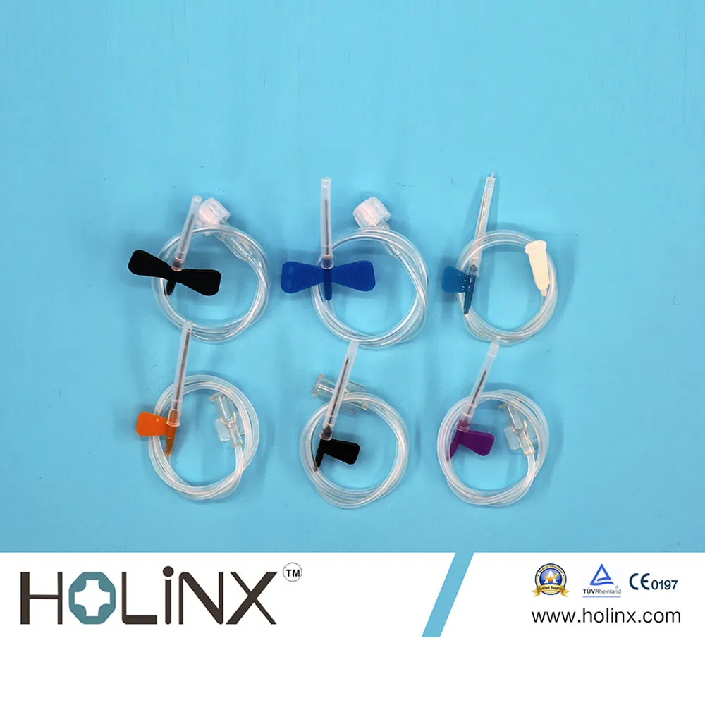 Conjunto de aguja de infusión médica para cuero cabelludo y vena