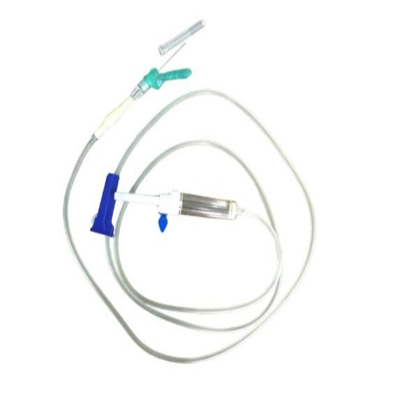 Conjunto de infusión IV desechable pediátrico de micro gota de tres partes de la FDA