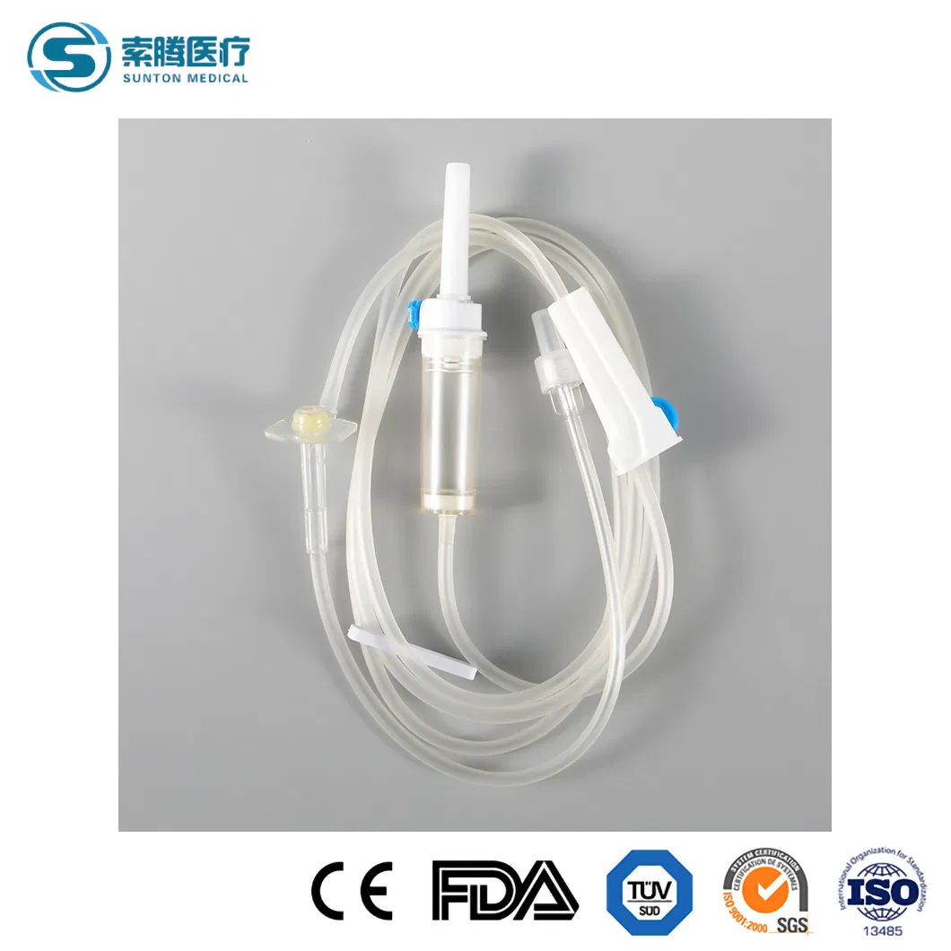 Conjunto de infusión Sunton Macro Infusion Set China Conjunto de infusión de boca recta Fábrica de conjunto de infusión microbore/ 90 Conjunto de infusión/Conjunto de infusión para bomba de insulina externa
