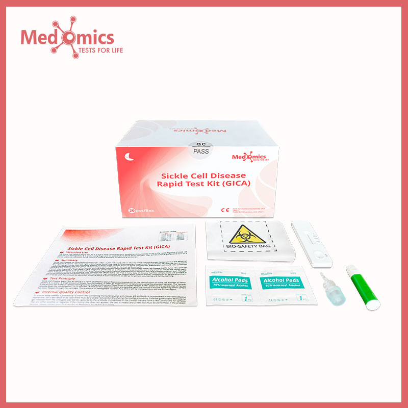 Kit de Prueba Rápida para Enfermedad de Células Falciformes Medomics (GICA)