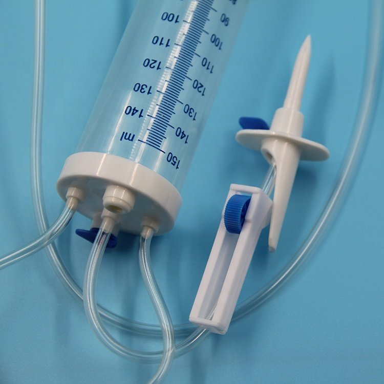 Juego de infusión IV de bureta desechable para pediatría