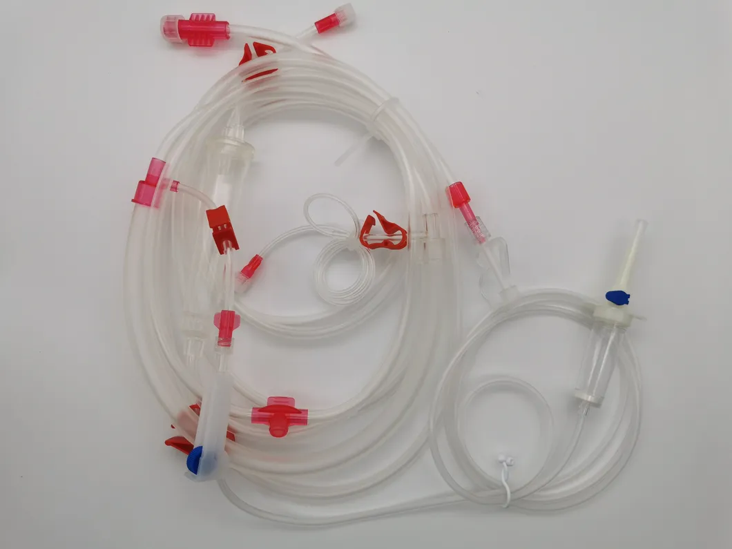 Juego de tubos de sangre desechables para hemodiálisis
