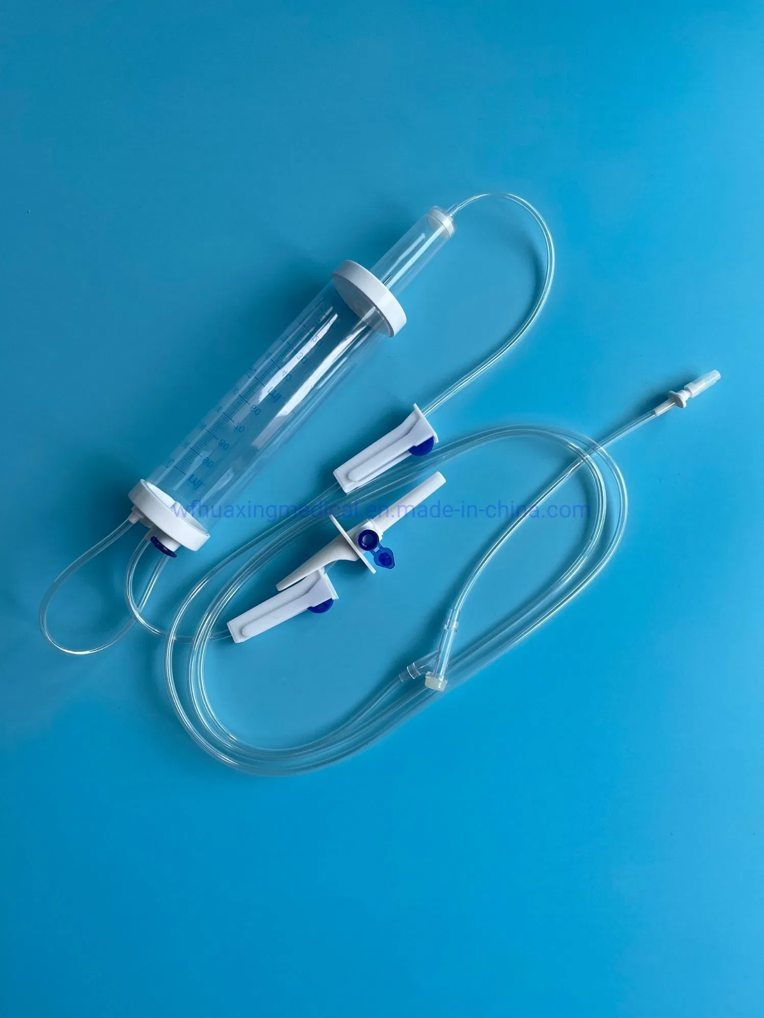 Conjunto de infusión de aparato de bureta tipo microgotero IV pediátrico volumétrico 100ml