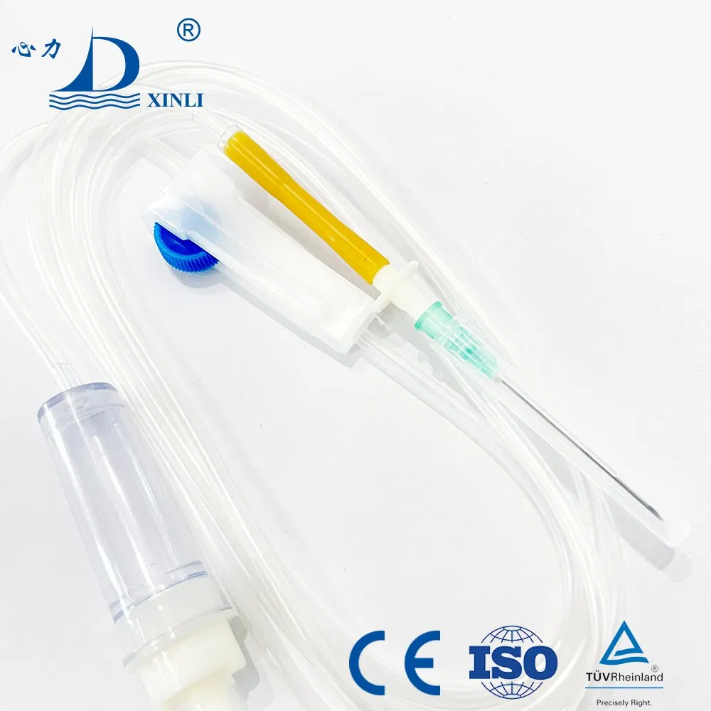 Conjunto de administración IV Fabricante Conjunto de infusión desechable estéril de IV Conjunto de infusión con alas 20g con bureta
