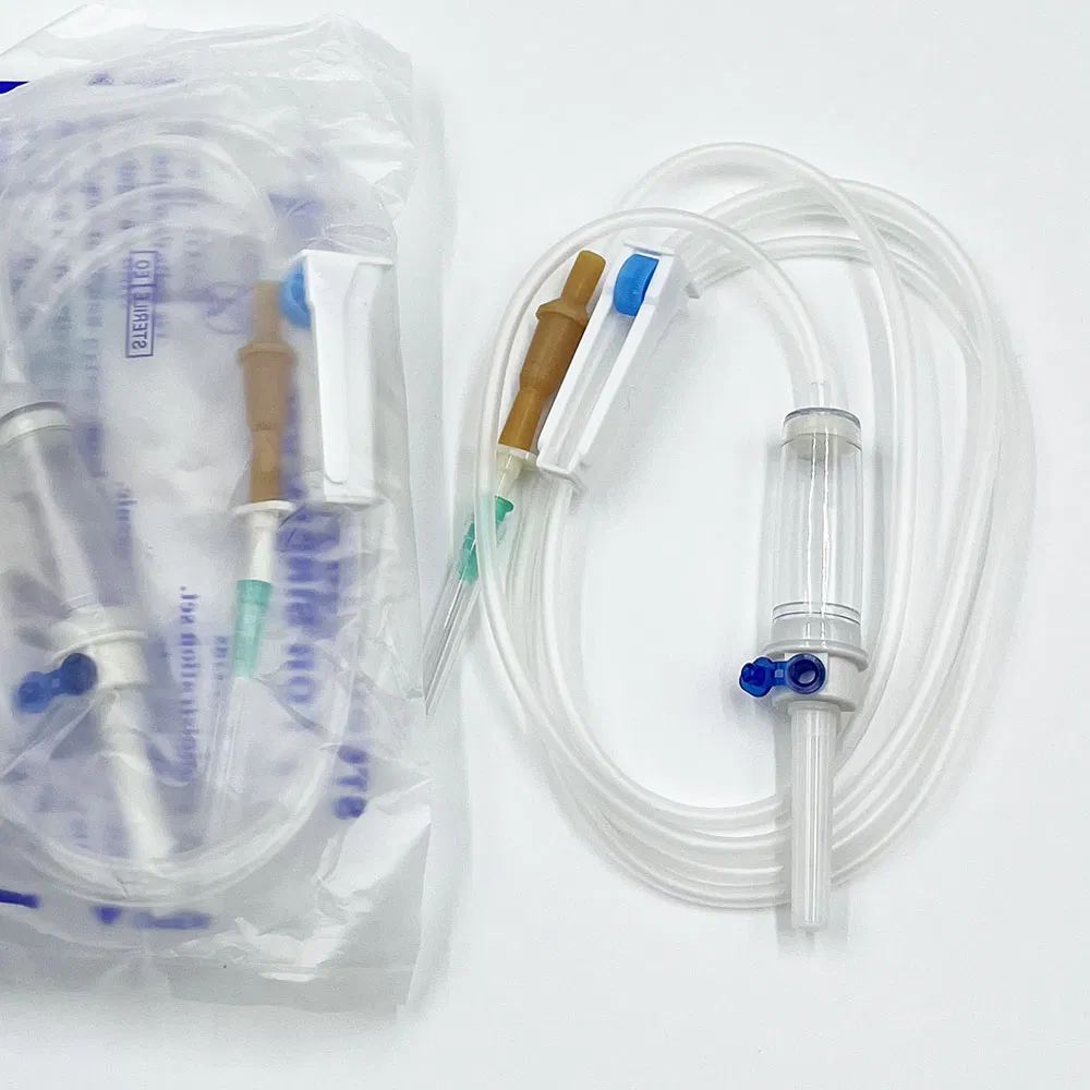 Conjunto de infusión médica IV con conjunto de catéter de aguja esencial fabricación avanzada de infusión
