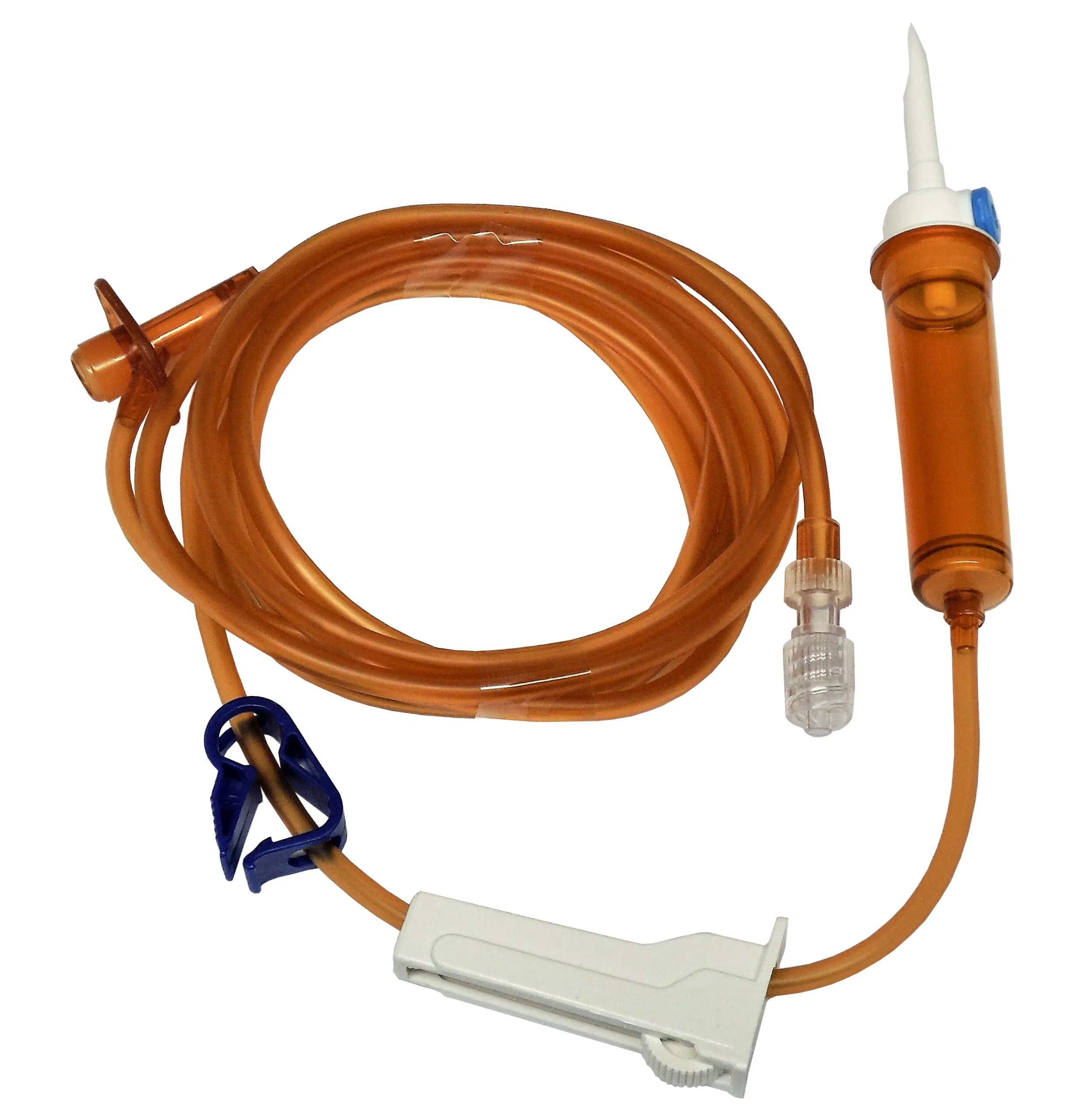 Conjunto de infusión estéril médico, a prueba de luz y sensible a la luz con conector Luer Lock