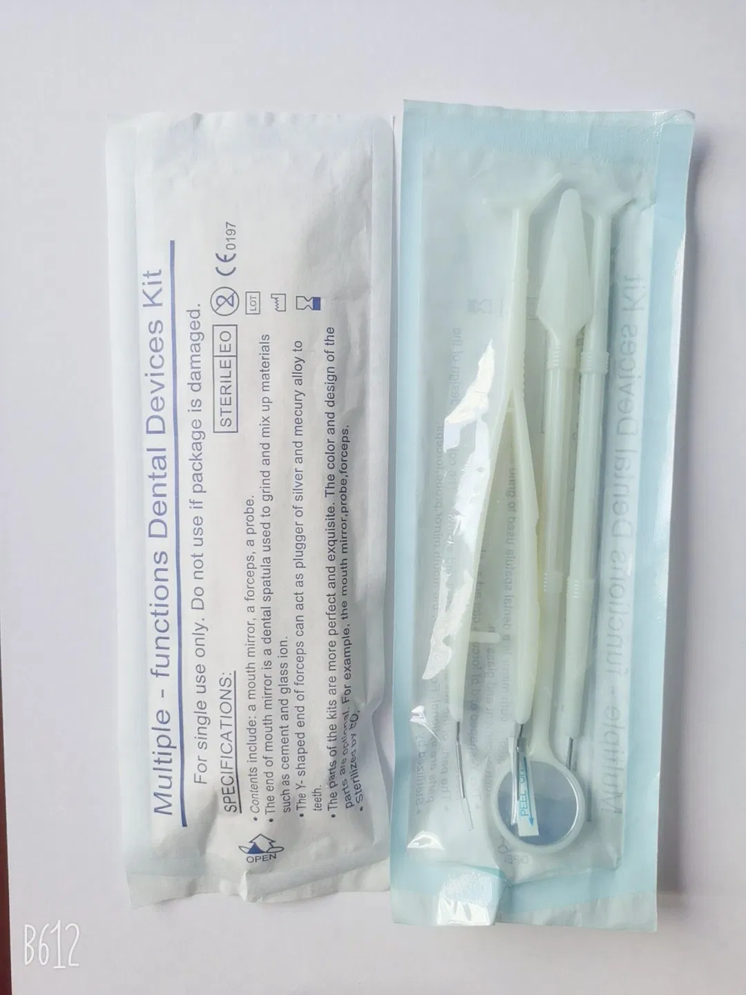 Kit de examen estéril de instrumento de sonda dental desechable aprobado por CE