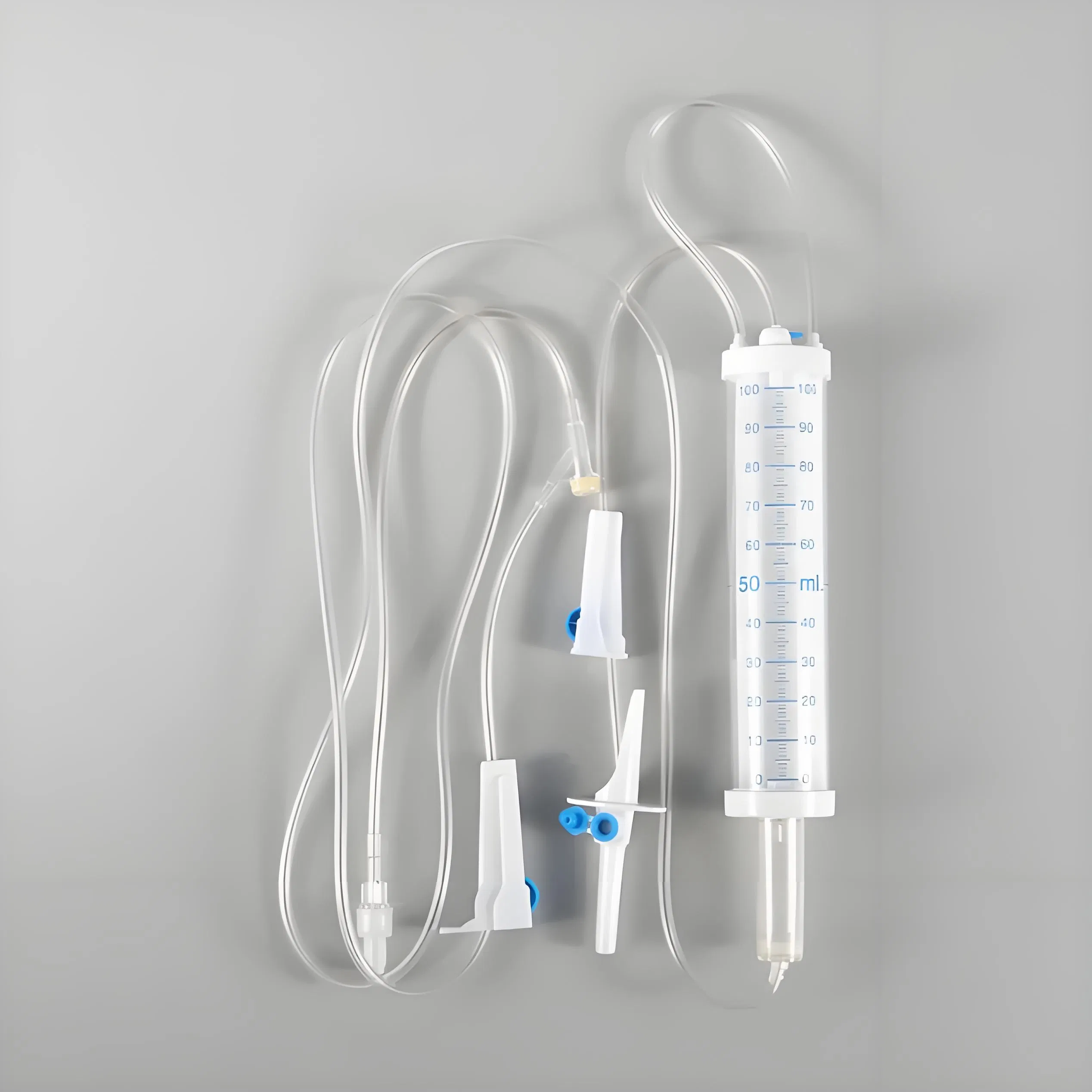 Juego de infusión pediátrico de alta calidad con sistema de transfusión de bureta, juego de infusión desechable