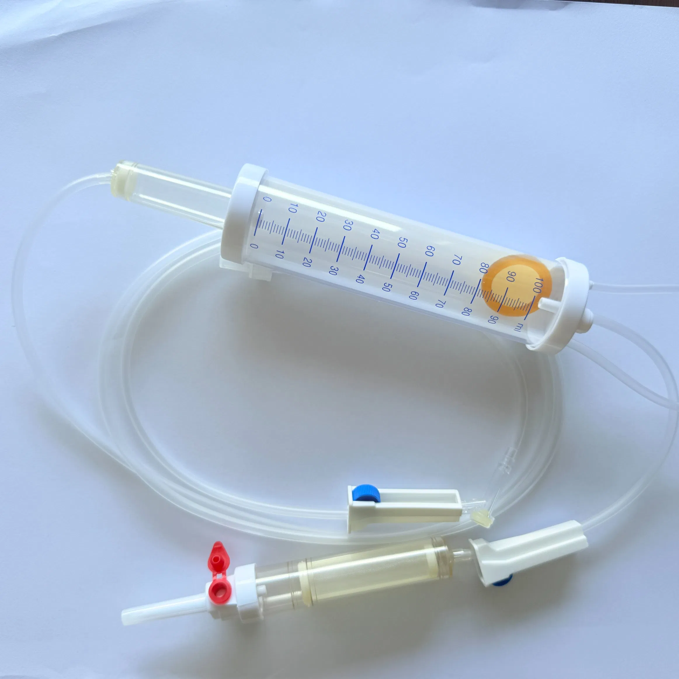 Juego de infusión de bureta con certificación CE/ISO, microgotero monocromático