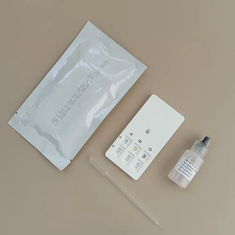 Kit de Prueba Rápida de Agrupación Sanguínea Abo y Rhd